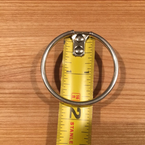 3 Sterling silver hoops 1 3/4” - Picture 2 of 2